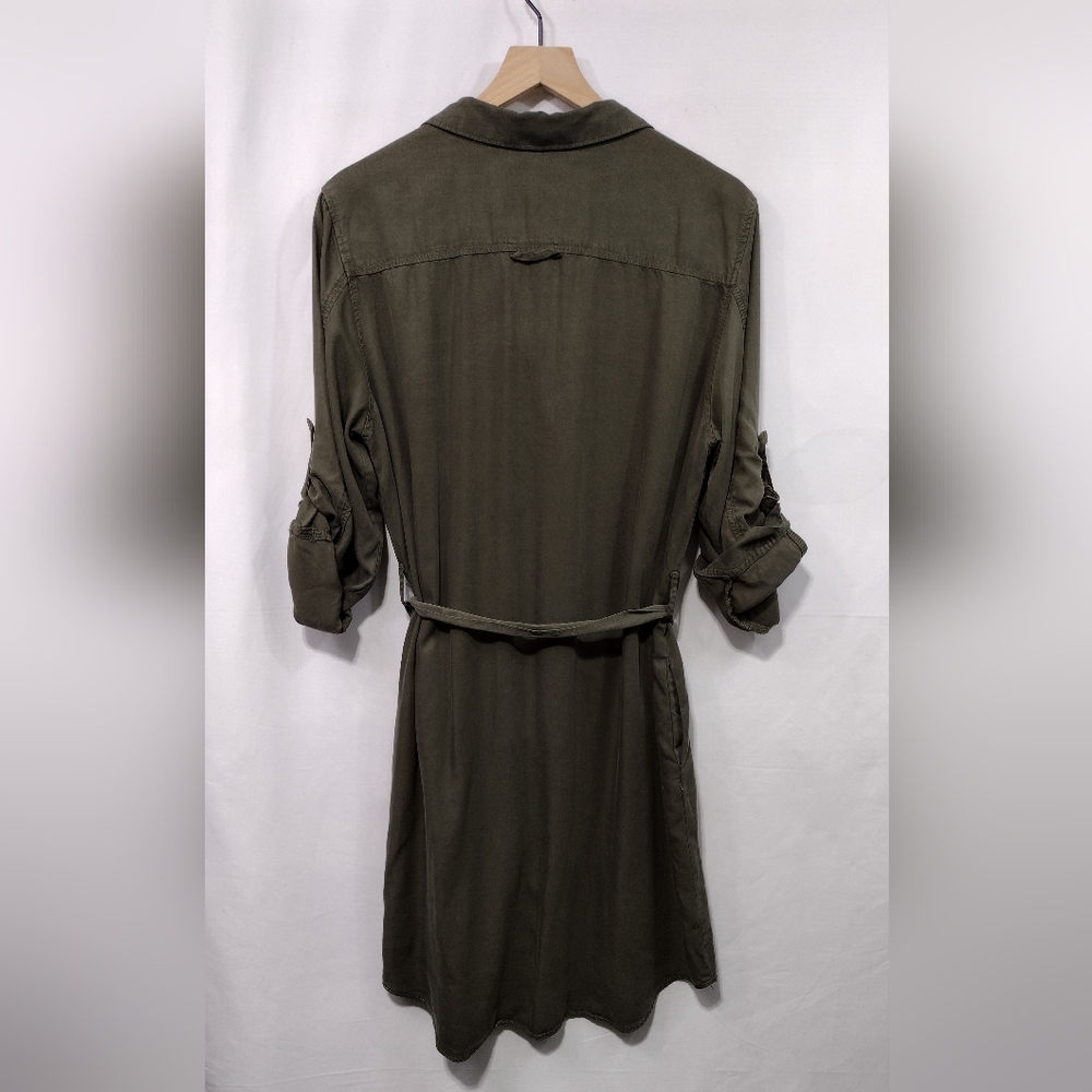 NWT Velvet Heart Shirt Dress Women's L Green Boho Retro 90s Minimalist Casual - Picture 7 of 10